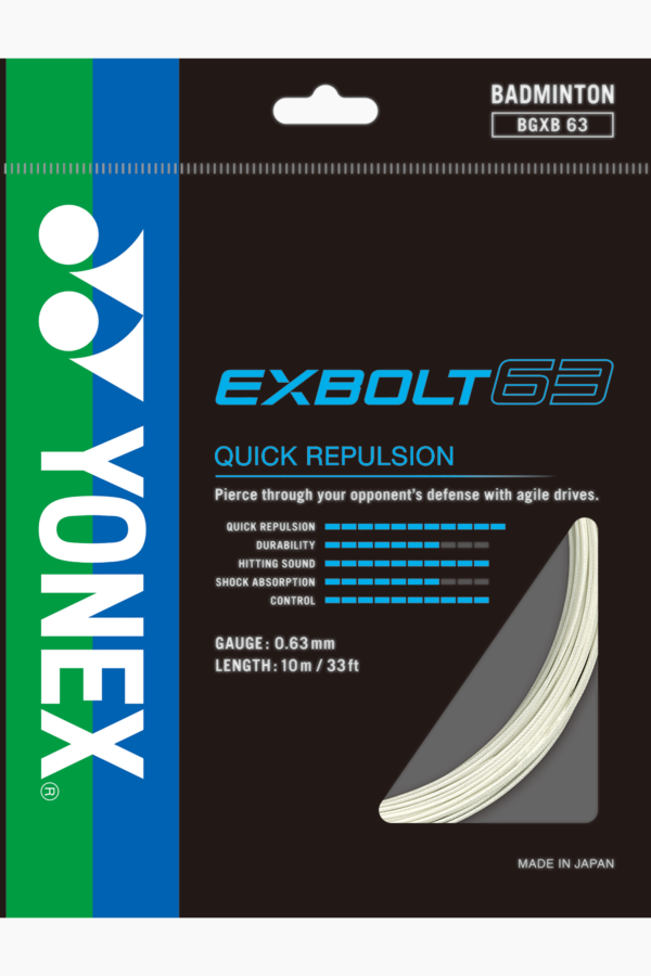 EXBOLT 63

QUICK REPULSION AND HIGH SOUND WITH THIN GAUGE