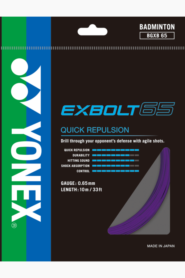 EXBOLT 65

ACCELERATED SHOT AND CONTROL WITH AN INSTANT BITE