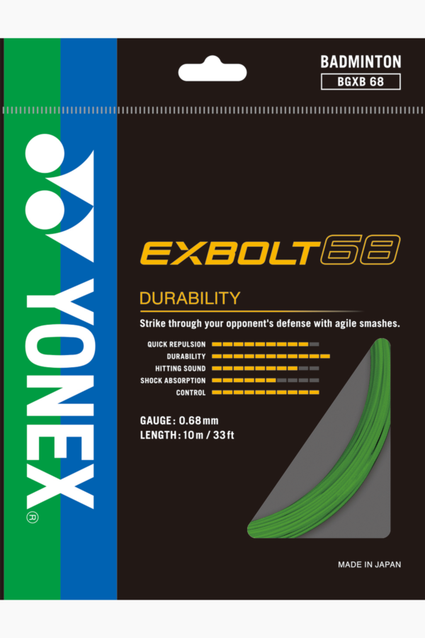 EXBOLT 68

POWERFUL SMASH AND DURABILITY WITH THICK GAUGE - Image 2