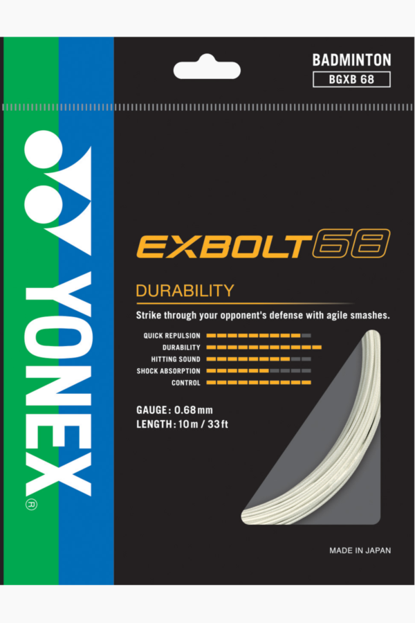EXBOLT 68

POWERFUL SMASH AND DURABILITY WITH THICK GAUGE - Image 3